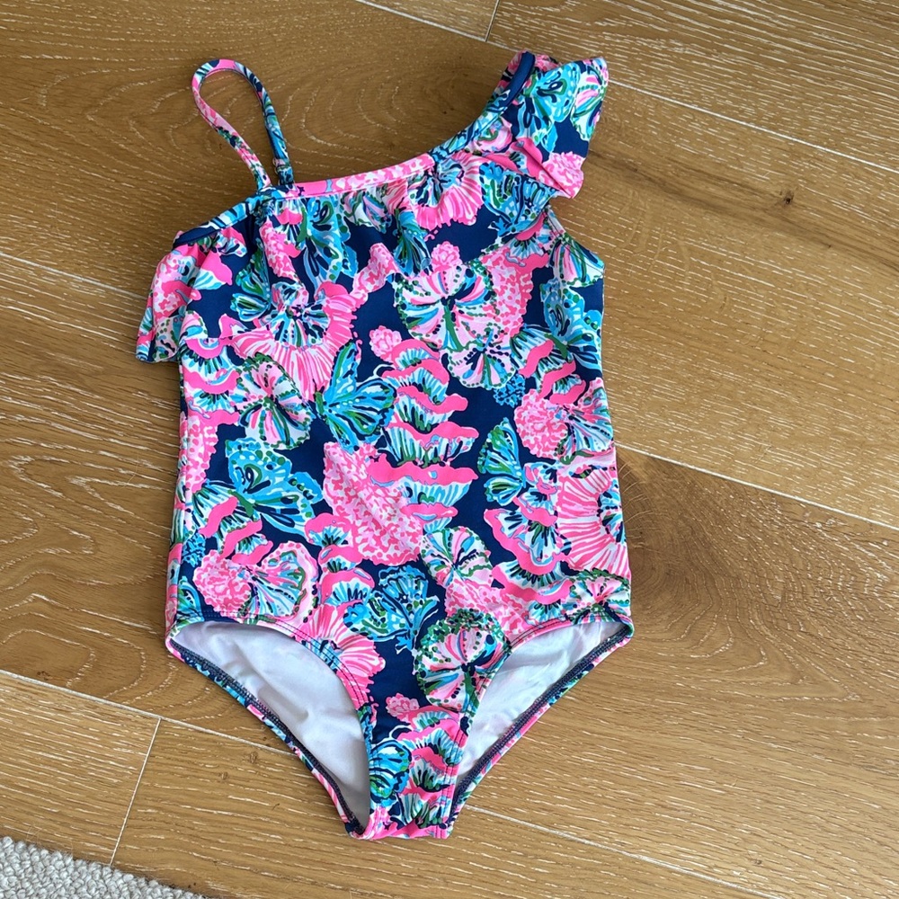 Lily Pulitzer Floral Kids Swimsuit